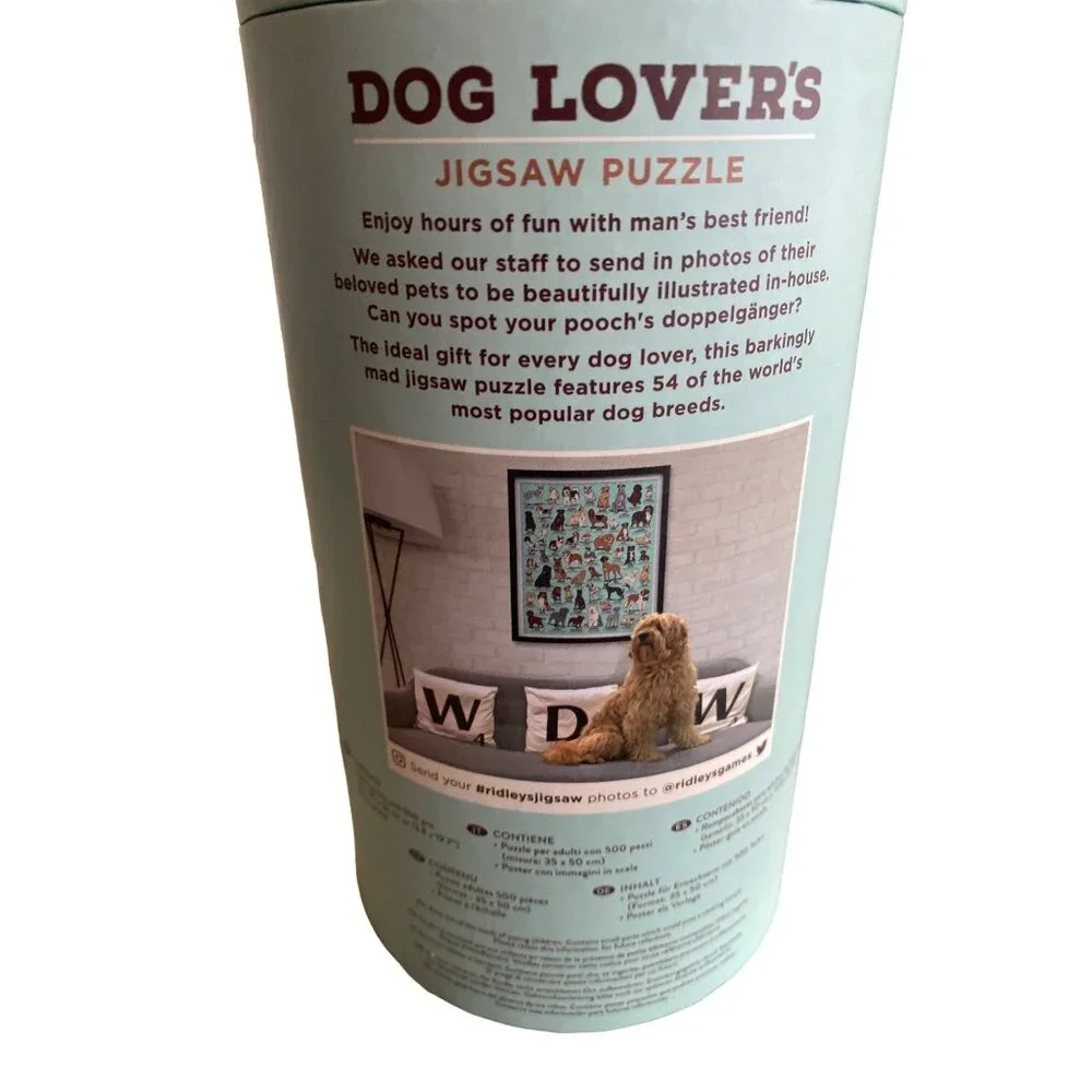 Ridleys Dog Lovers Jigsaw Puzzle 500 Pieces‎ Complete
